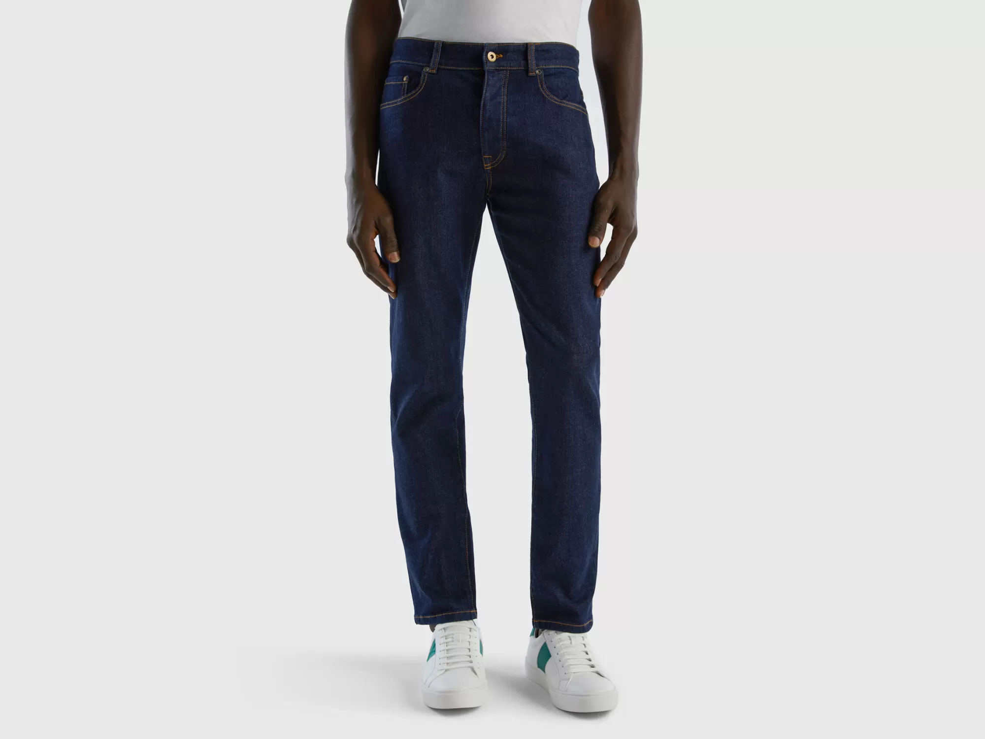 Benetton Vaqueros Slim Fit Con Cinco Bolsillos-Hombre Vaqueros