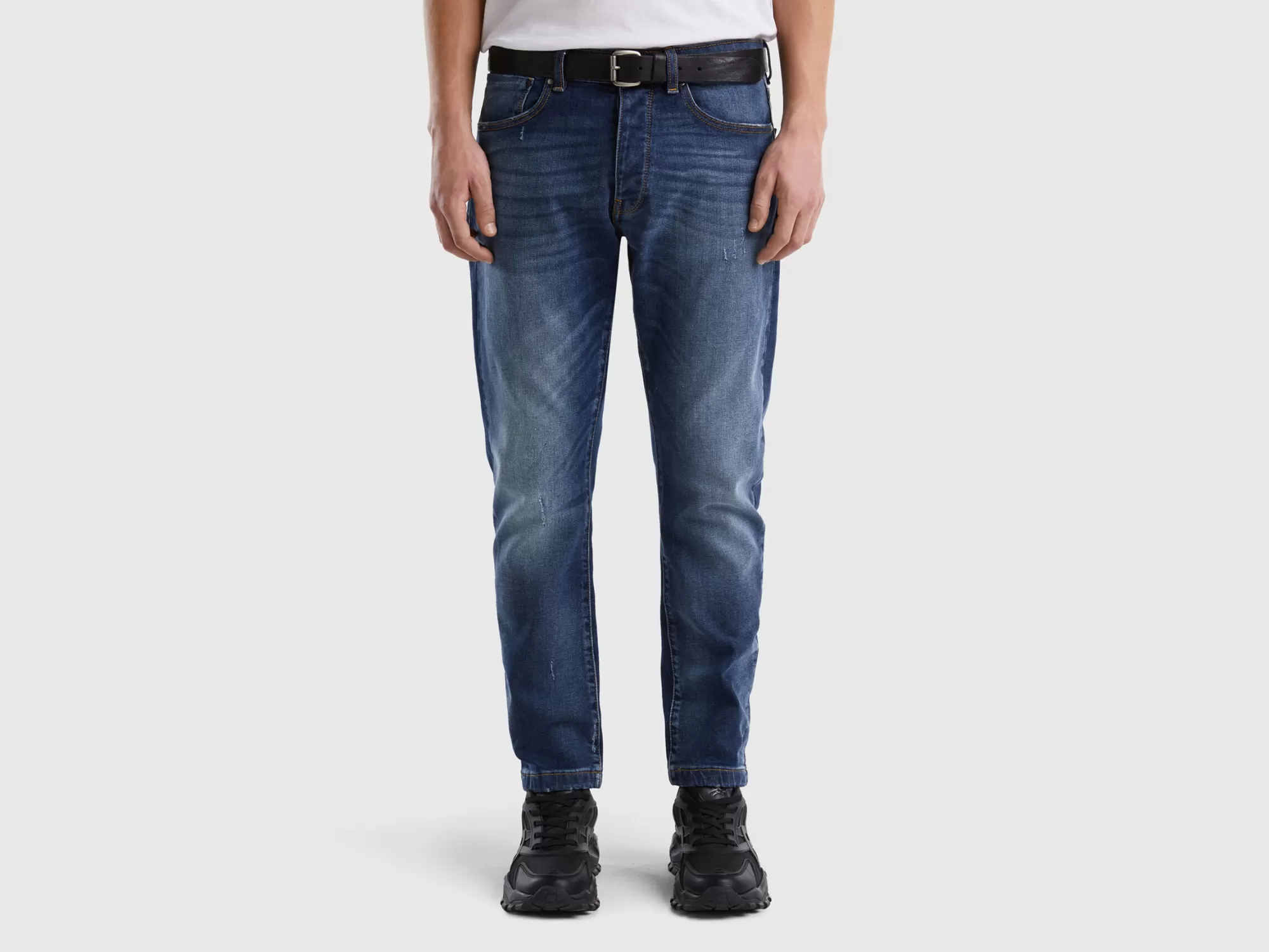 Benetton Vaqueros Slim Fit Con Cinco Bolsillos-Hombre Vaqueros