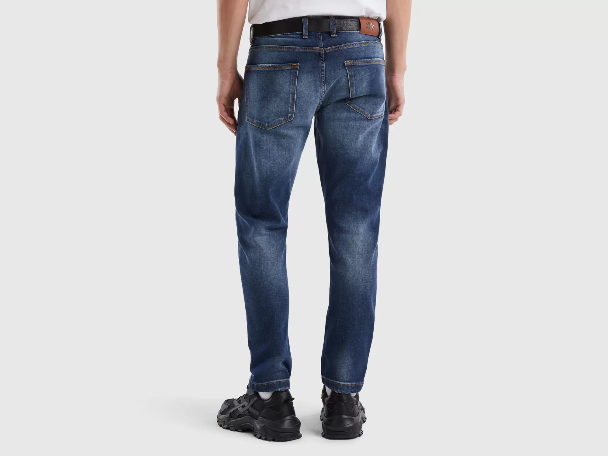 Benetton Vaqueros Slim Fit Con Cinco Bolsillos-Hombre Vaqueros