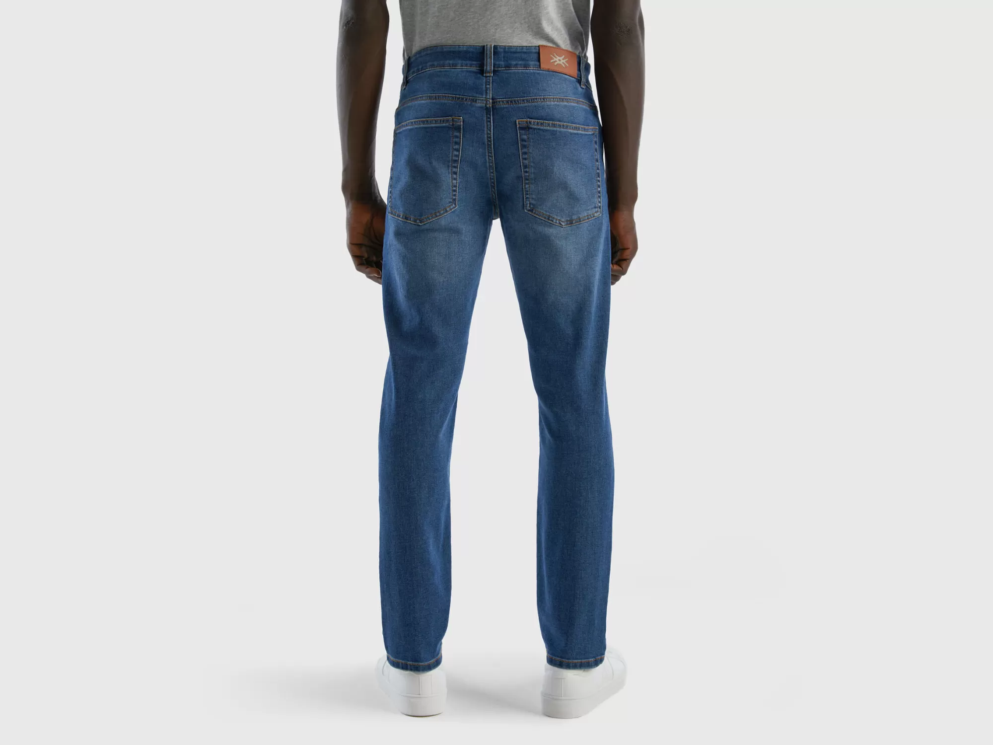 Benetton Vaqueros Slim Fit Con Cinco Bolsillos-Hombre Vaqueros