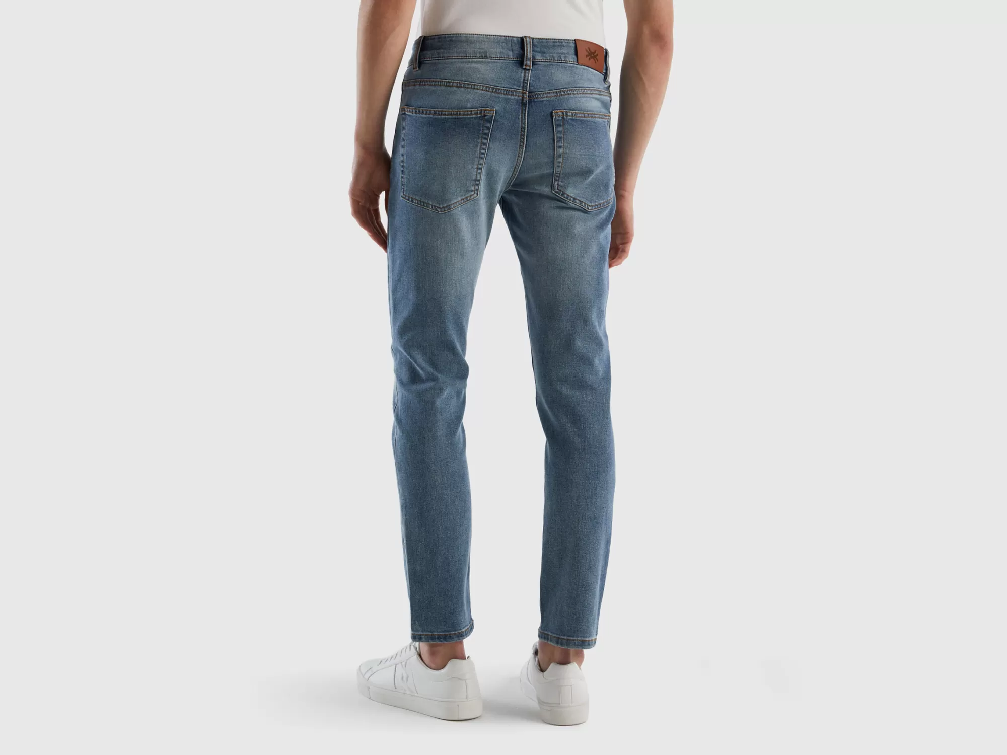 Benetton Vaqueros Slim Fit Con Cinco Bolsillos-Hombre Vaqueros