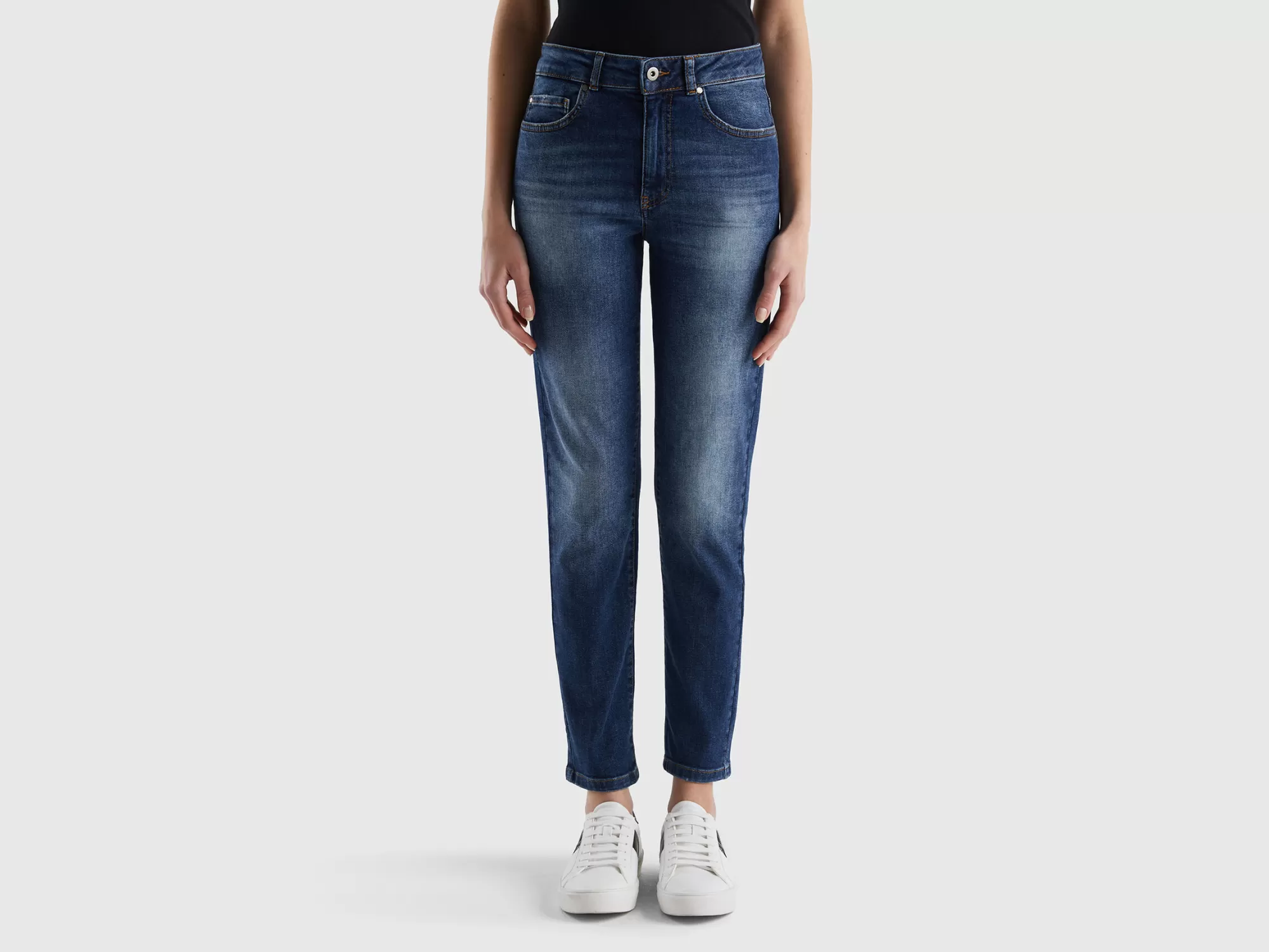 Benetton Vaqueros Slim Fit De Algodón Elastico-Mujer Vaqueros