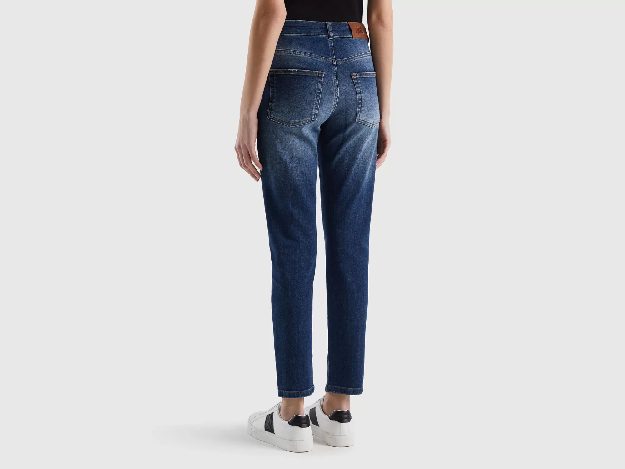 Benetton Vaqueros Slim Fit De Algodón Elastico-Mujer Vaqueros