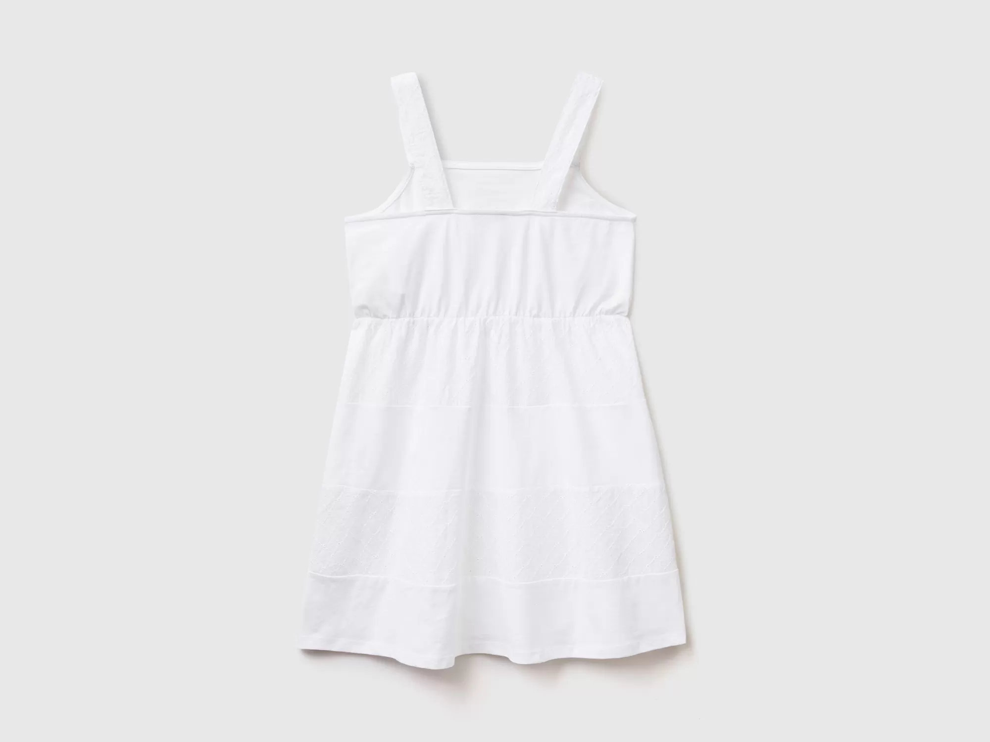 Benetton Vestido Con Detalles De Encaje Suizo-Niños Vestidos Y Petos