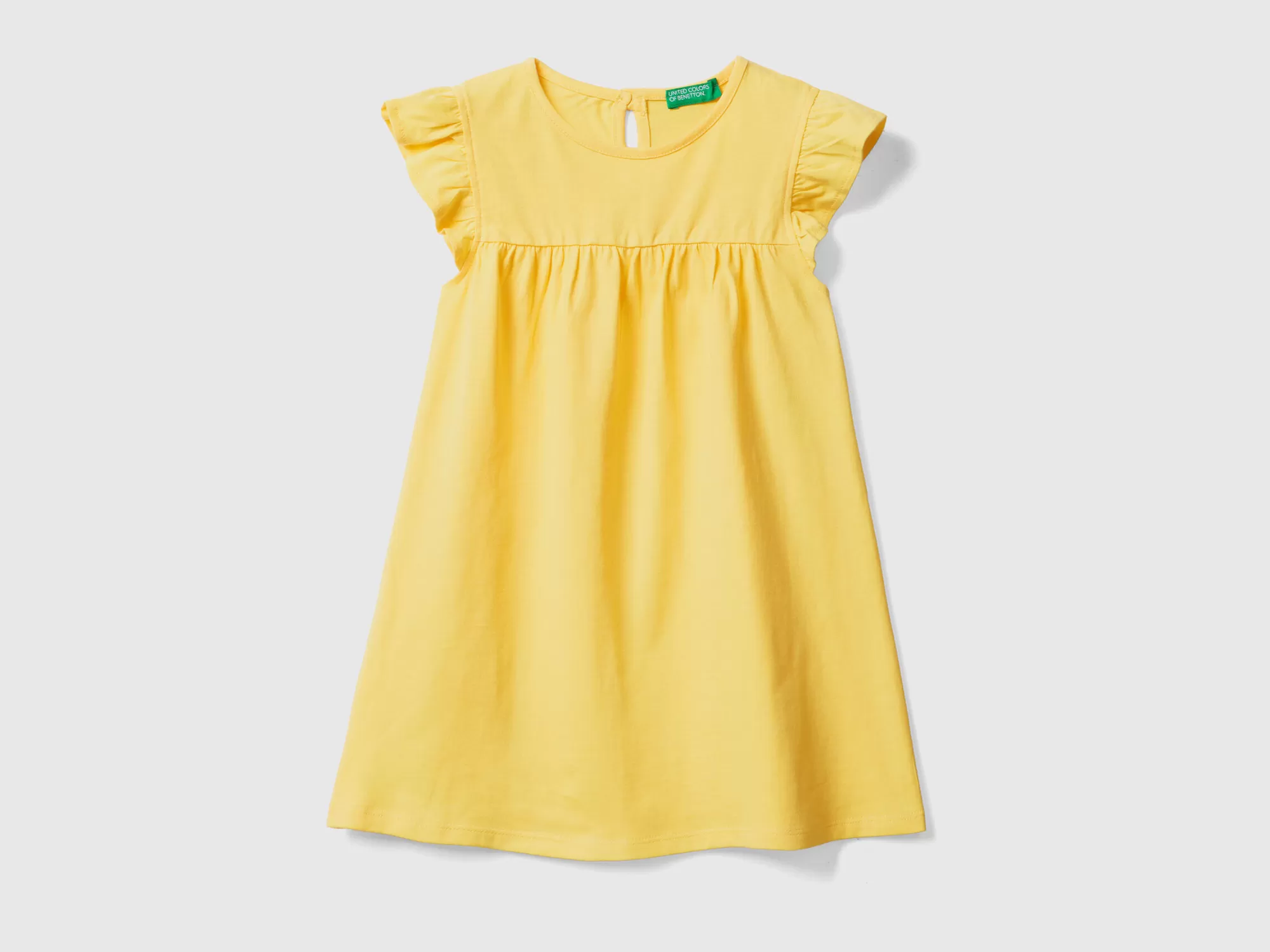 Benetton Vestido Con Manga Casquillo-Niños Vestidos Y Petos