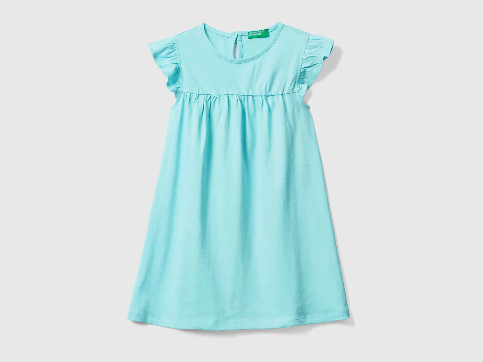 Benetton Vestido Con Manga Casquillo-Niños Vestidos Y Petos