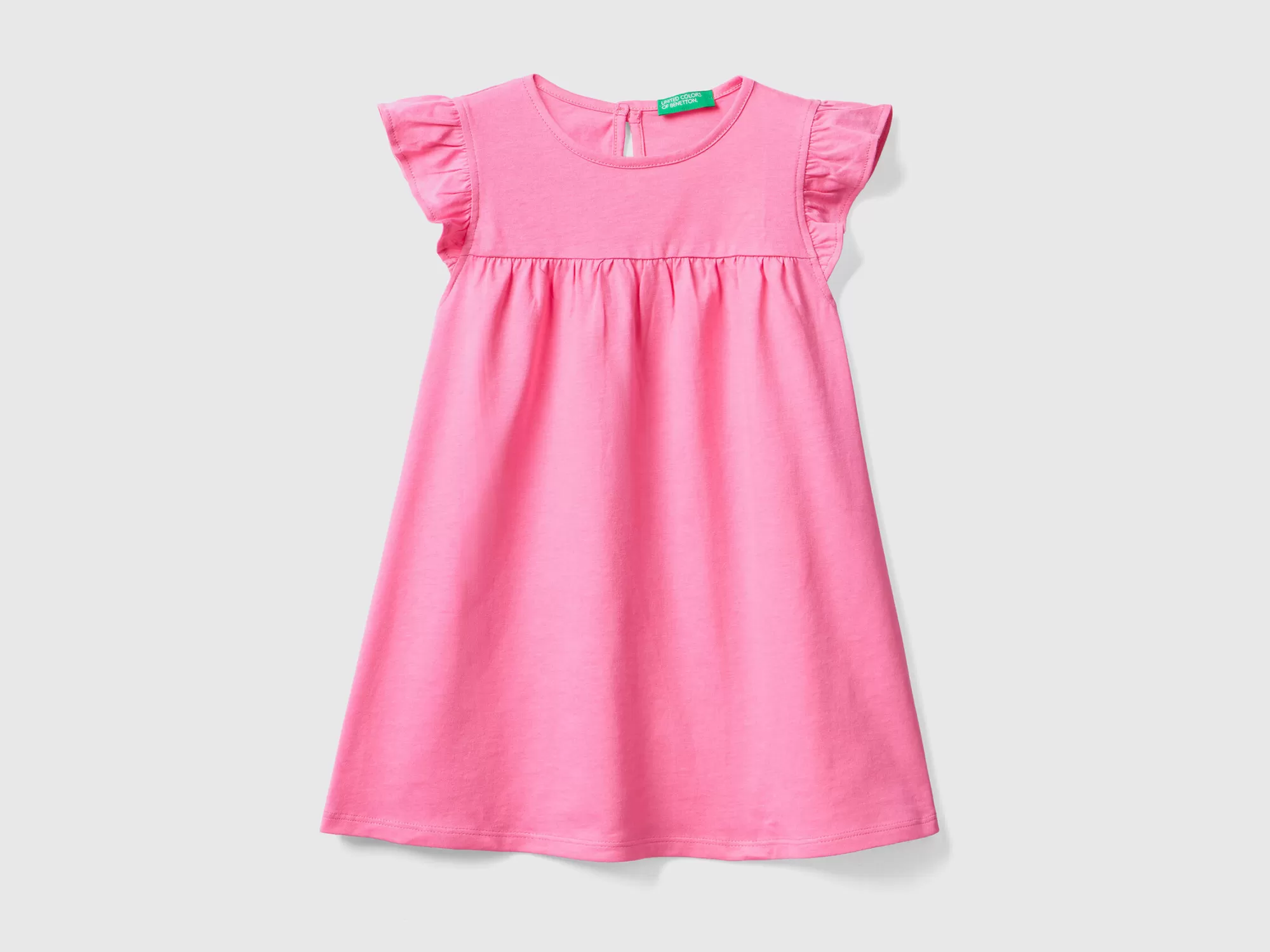 Benetton Vestido Con Manga Casquillo-Niños Vestidos Y Petos