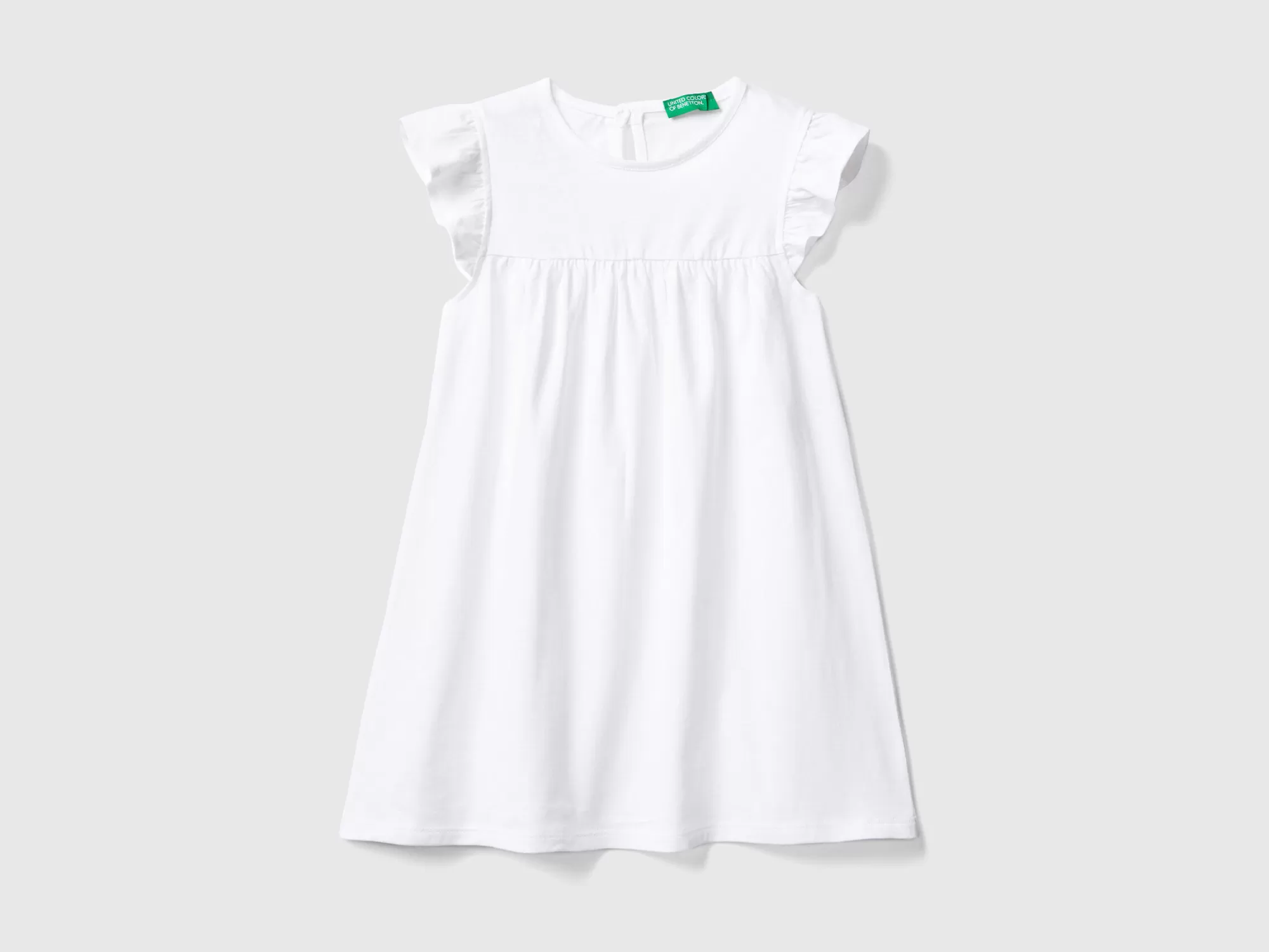 Benetton Vestido Con Manga Casquillo-Niños Vestidos Y Petos