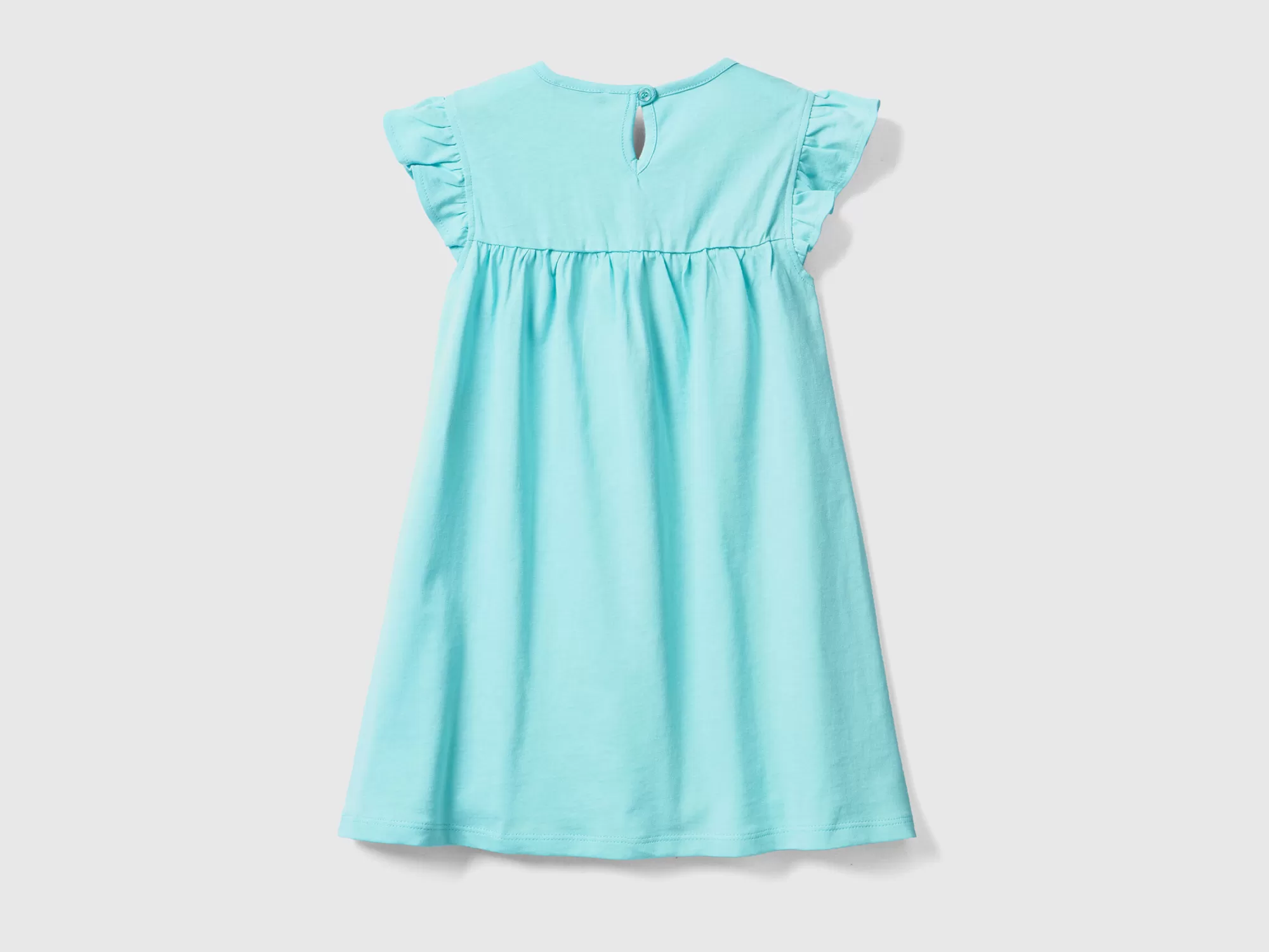 Benetton Vestido Con Manga Casquillo-Niños Vestidos Y Petos