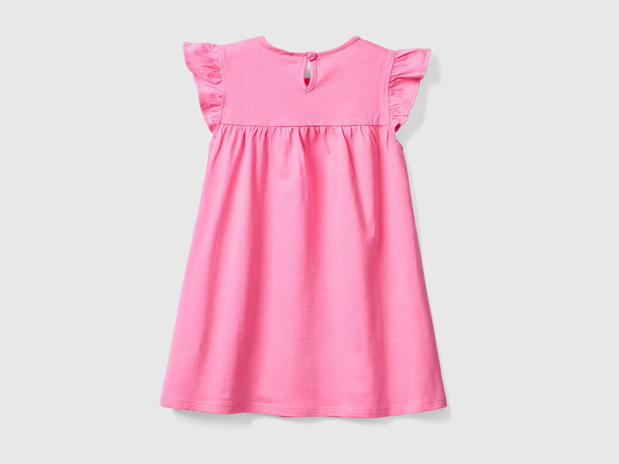 Benetton Vestido Con Manga Casquillo-Niños Vestidos Y Petos