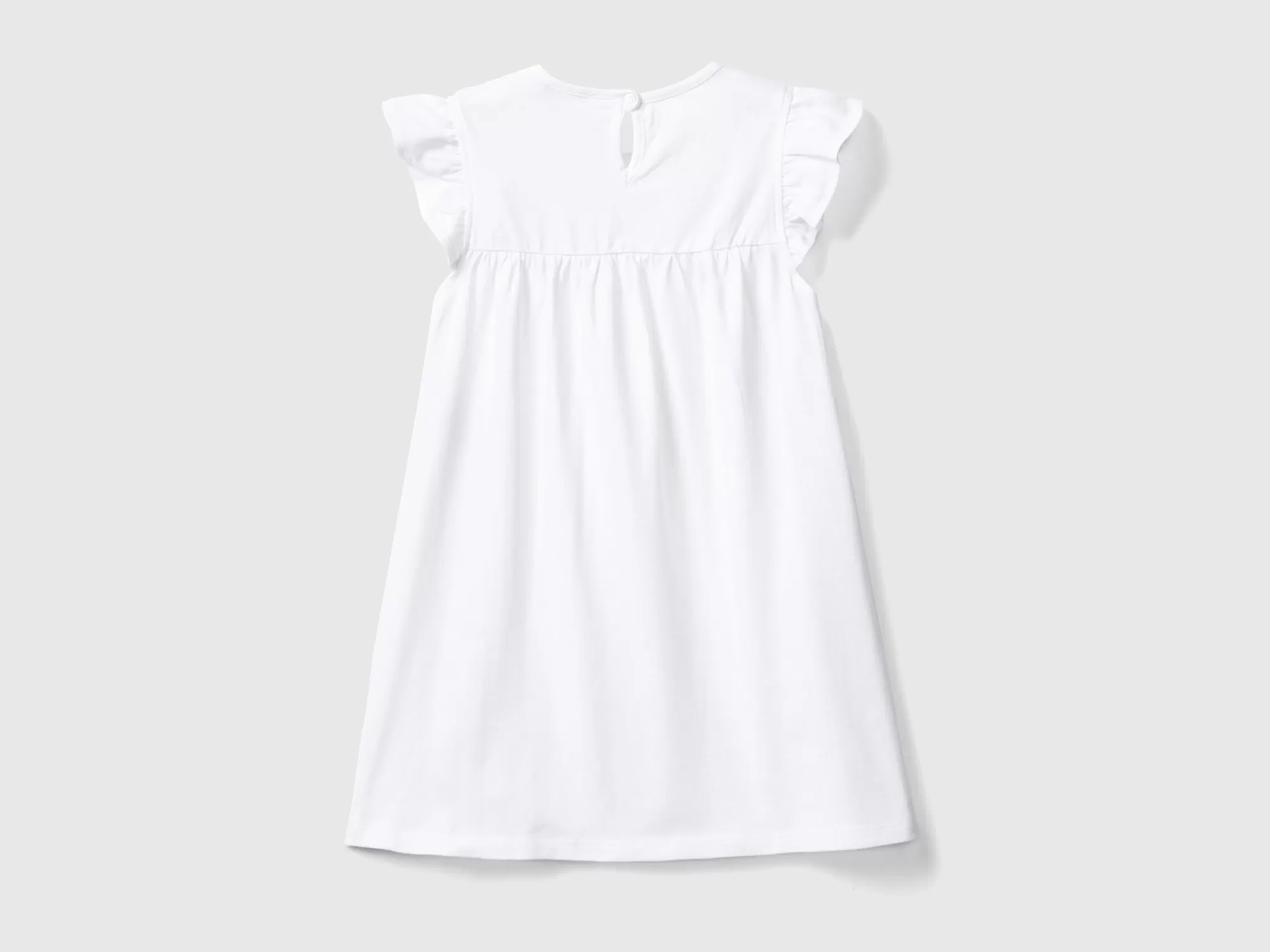 Benetton Vestido Con Manga Casquillo-Niños Vestidos Y Petos