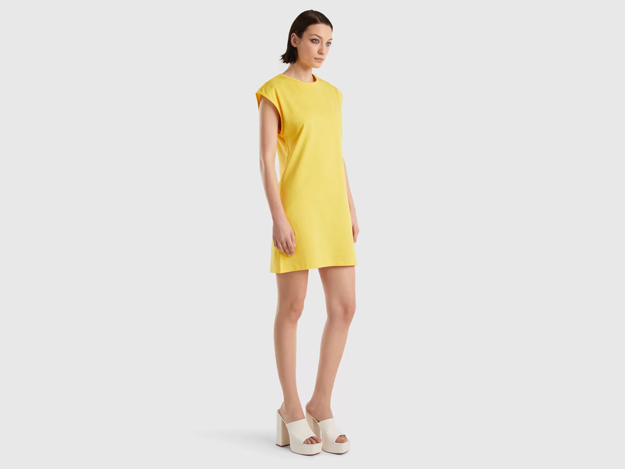 Benetton Vestido Corto-Mujer Vestidos Y Monos