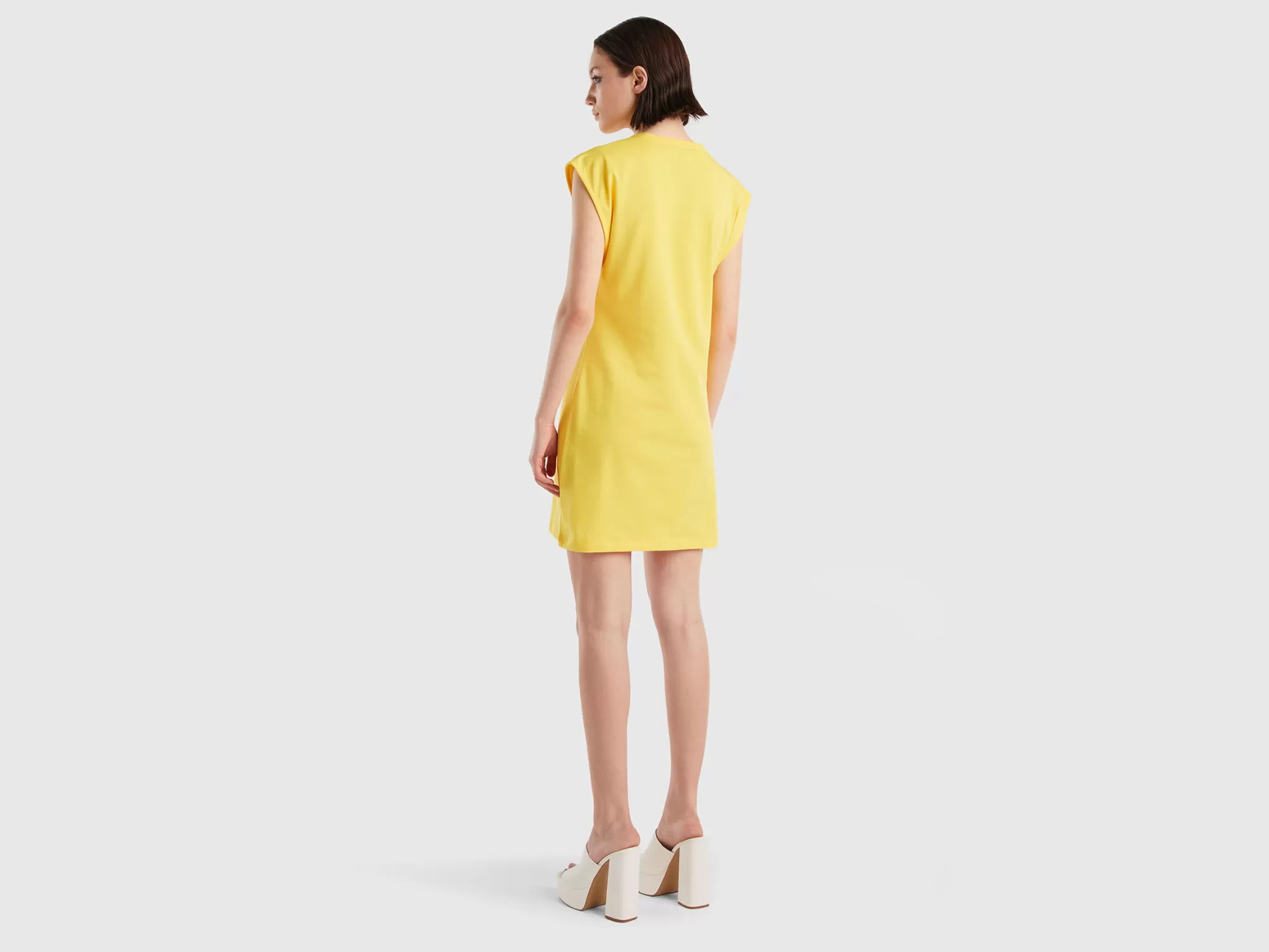 Benetton Vestido Corto-Mujer Vestidos Y Monos