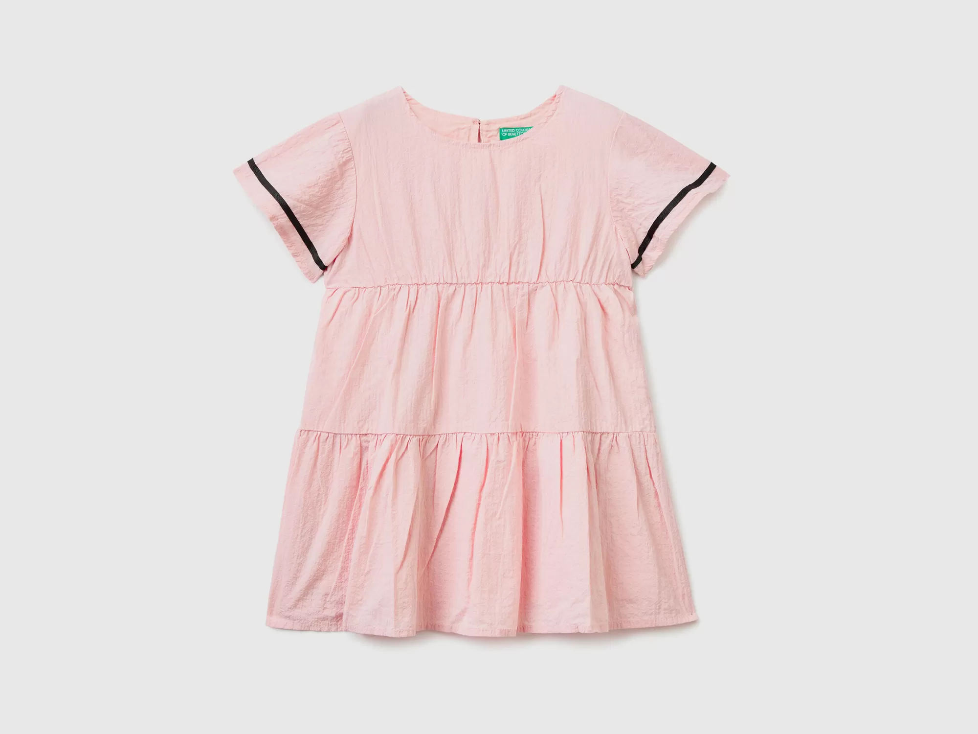 Benetton Vestido Corto Con Volantes-Niños Vestidos Y Petos