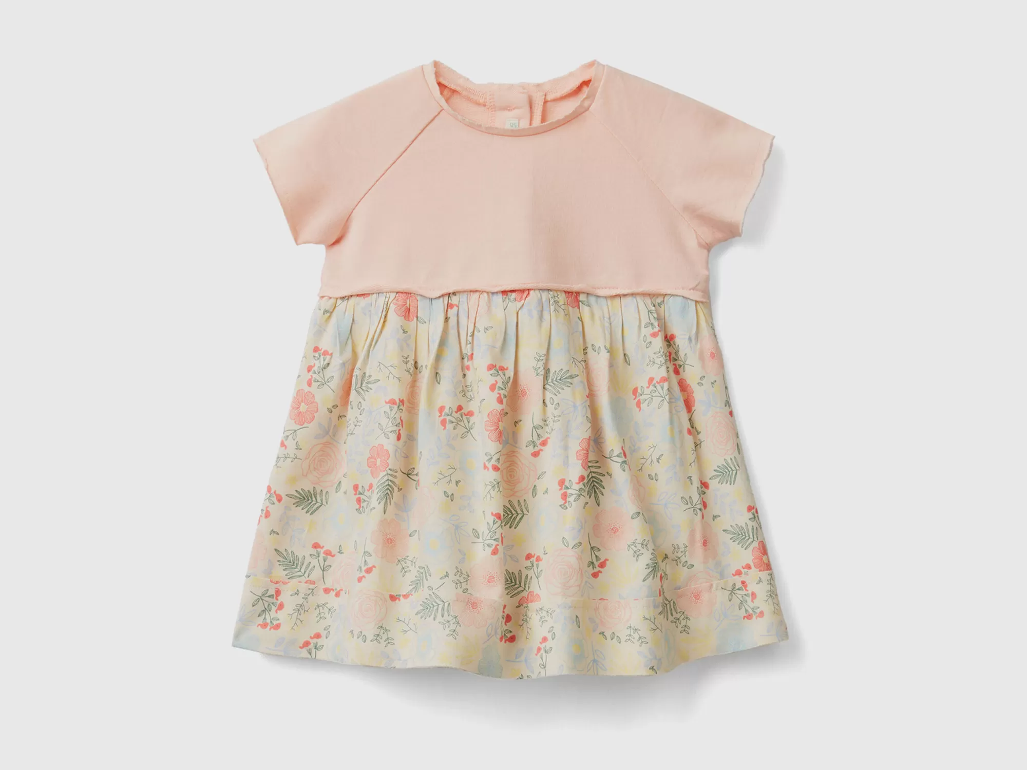 Benetton Vestido De Flores De Viscosa Sostenible-Niños Vestidos