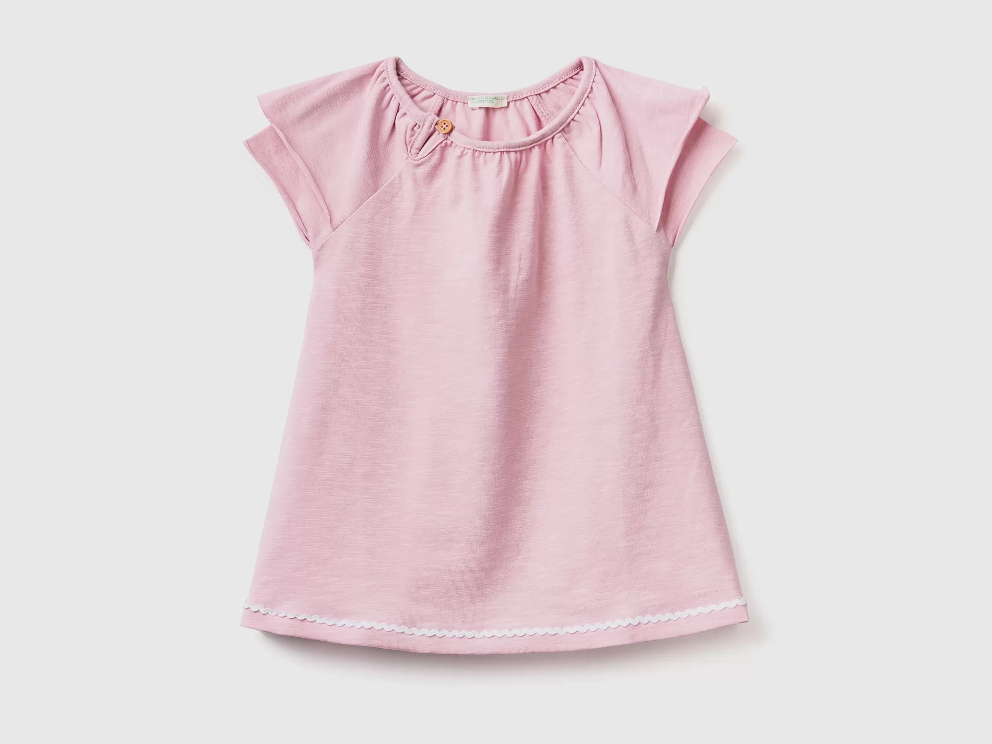 Benetton Vestido Ligero Con Manga Doble-Niños Vestidos