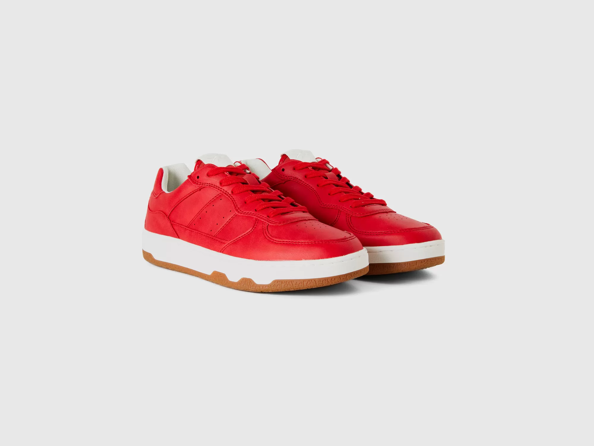 Benetton Zapatillas Bajas Rojas-Hombre Accesorios Y Calzado